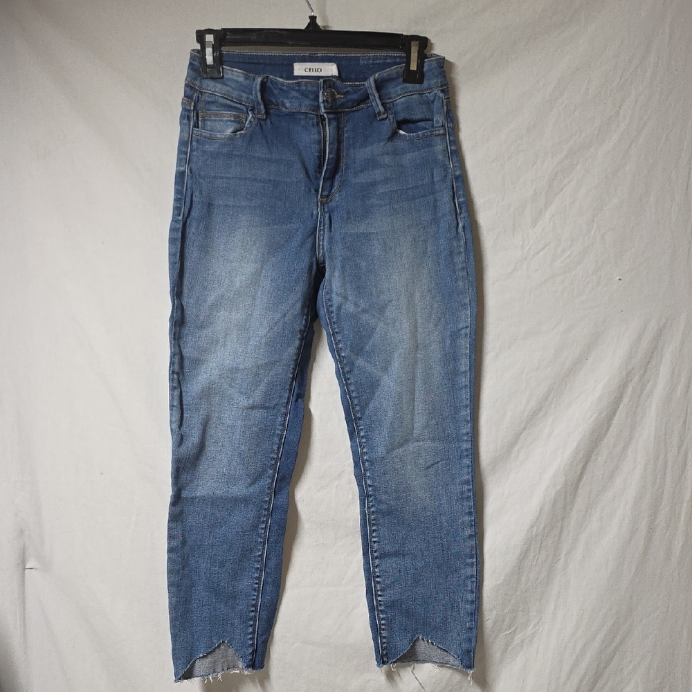 Cello Light Blue Ankle Skinny Jeans 3